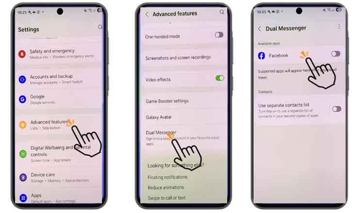 clone apps on samsung galaxy a36 5g
