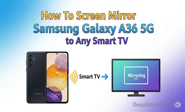 how to screen mirror samsung galaxy a36 5g to any smart tv