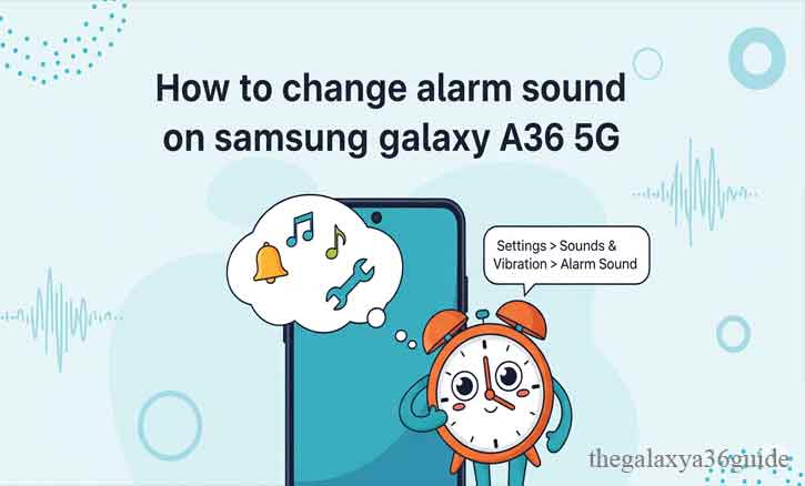 how to change alarm sound on samsung galaxy a36 5g