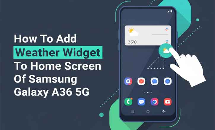 Read more about the article Customize Your Galaxy A36 5G: A Guide to Adding a Weather Widget