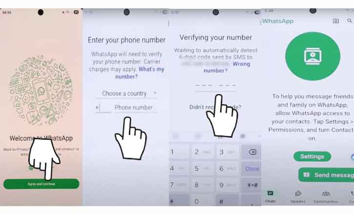 install & set up whatsapp on samsung galaxy a36 5g